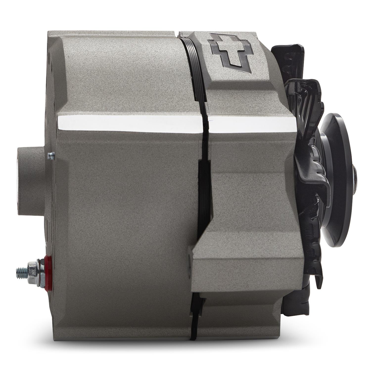 Proform Parts Alternators and Generators 141-153 Alternator; 100 AMP; GM 1-Wire; Slant-Edge; Black Bowtie; Cast Gray Crinkle thumbnail 3