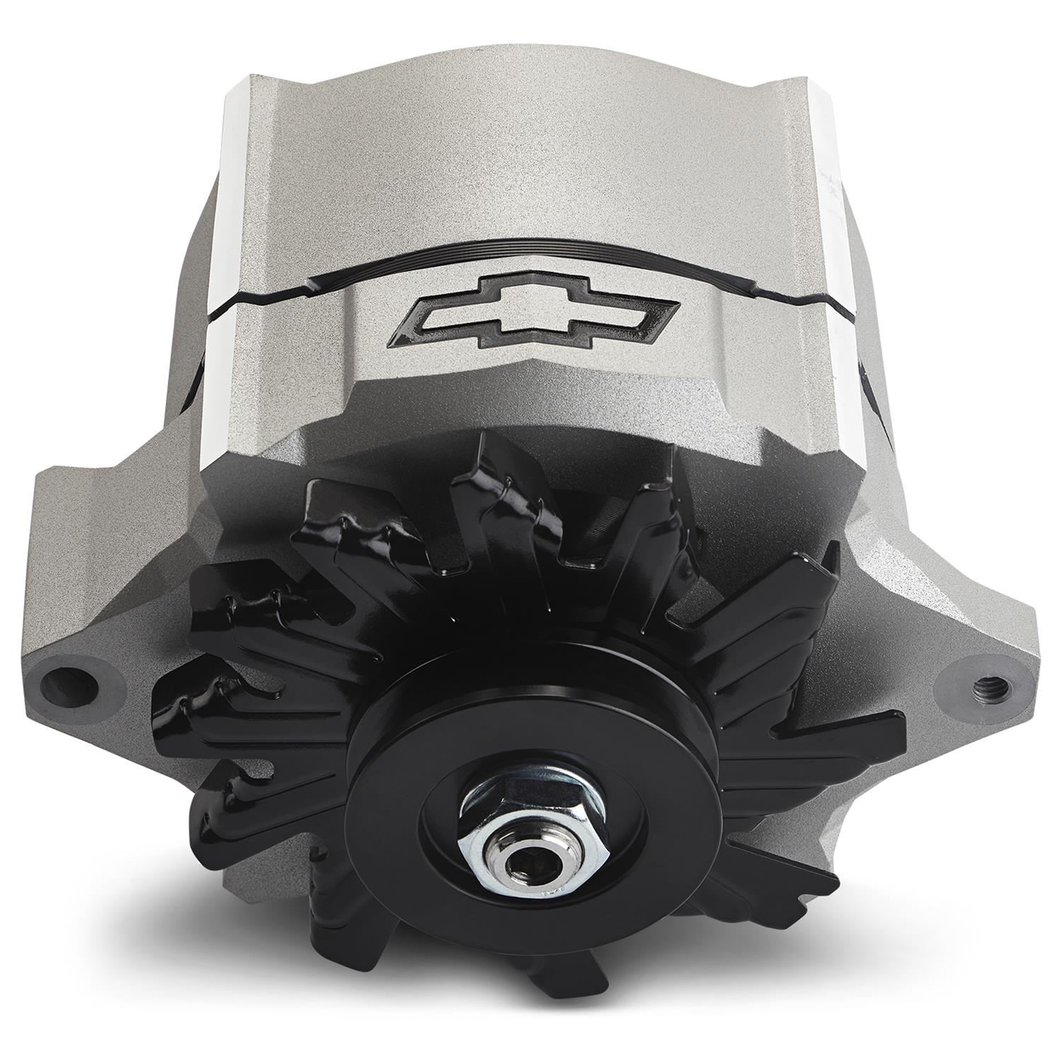 Proform Parts Alternators and Generators 141-153 Alternator; 100 AMP; GM 1-Wire; Slant-Edge; Black Bowtie; Cast Gray Crinkle thumbnail 2