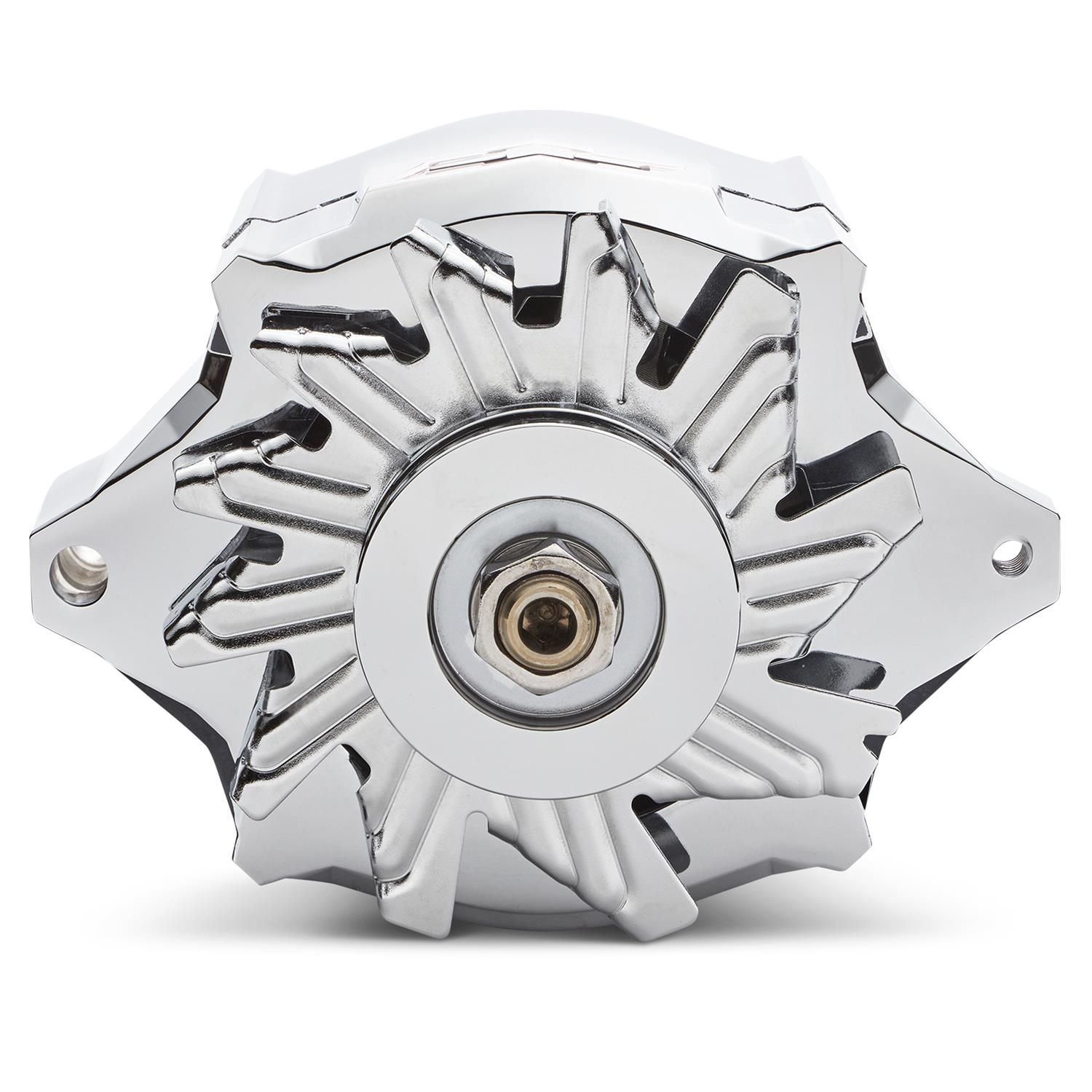Proform Parts Alternators and Generators 141-154 Alternator; 100 AMP; GM 1-Wire; Slant-Edge; Recessed Black Bowtie Logo; Chrome thumbnail 2