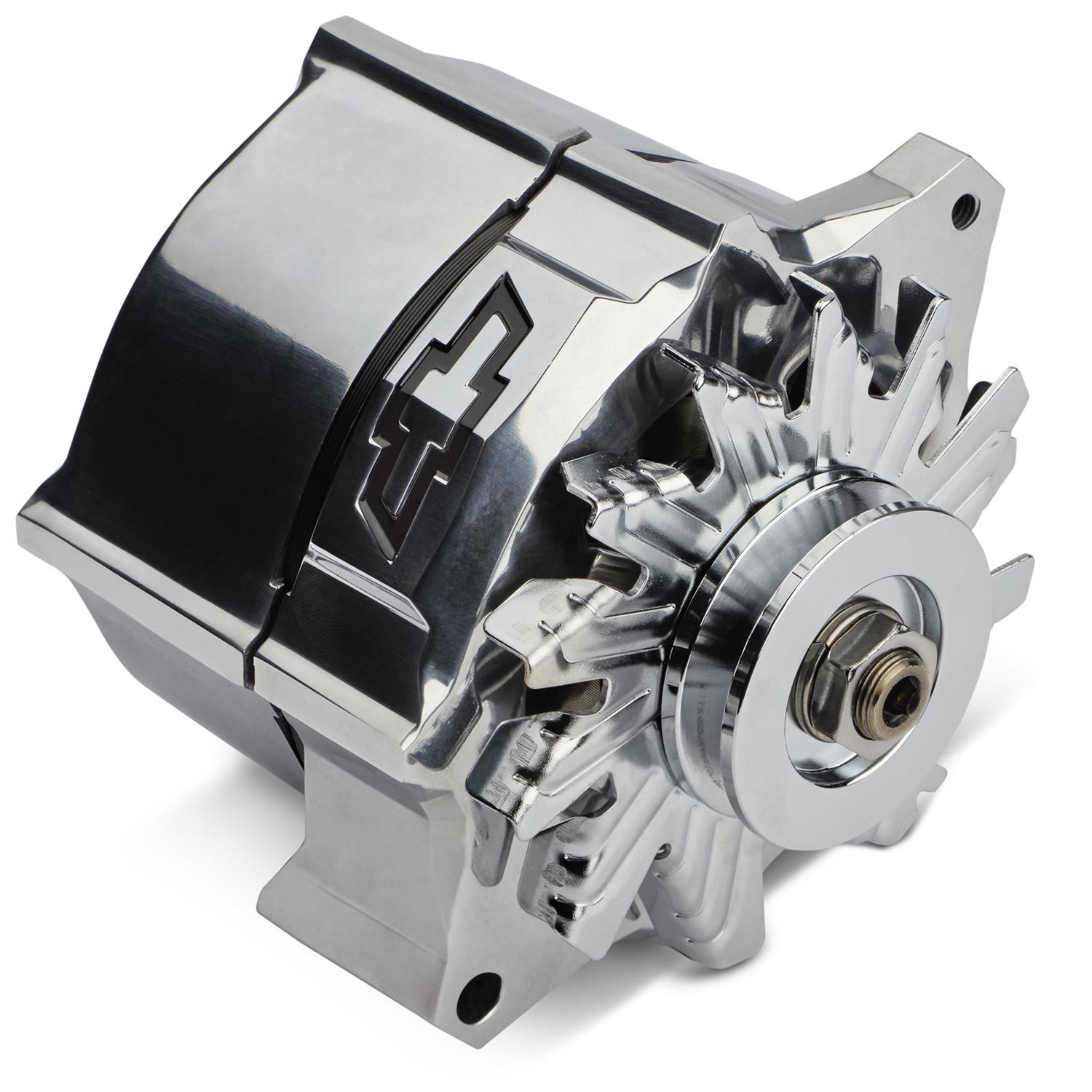 Proform Slant Edge Alternators 141-156 and Generators, Alternator, GM 10SI Case, Polished, 12V, 100 amp, 1-wire Hook-up, V-Belt, GM, Small Block, Big Block, Each