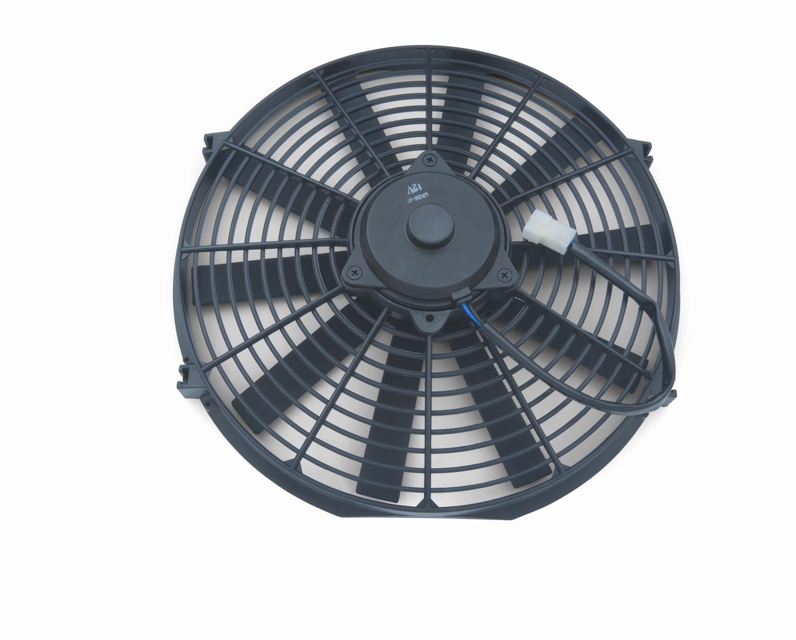 14 Inch 1,650 CFM Proform GM Licensed Electric Fan 141-644 Fan, Single, in. Diameter, Puller, Black, Nylon, Each