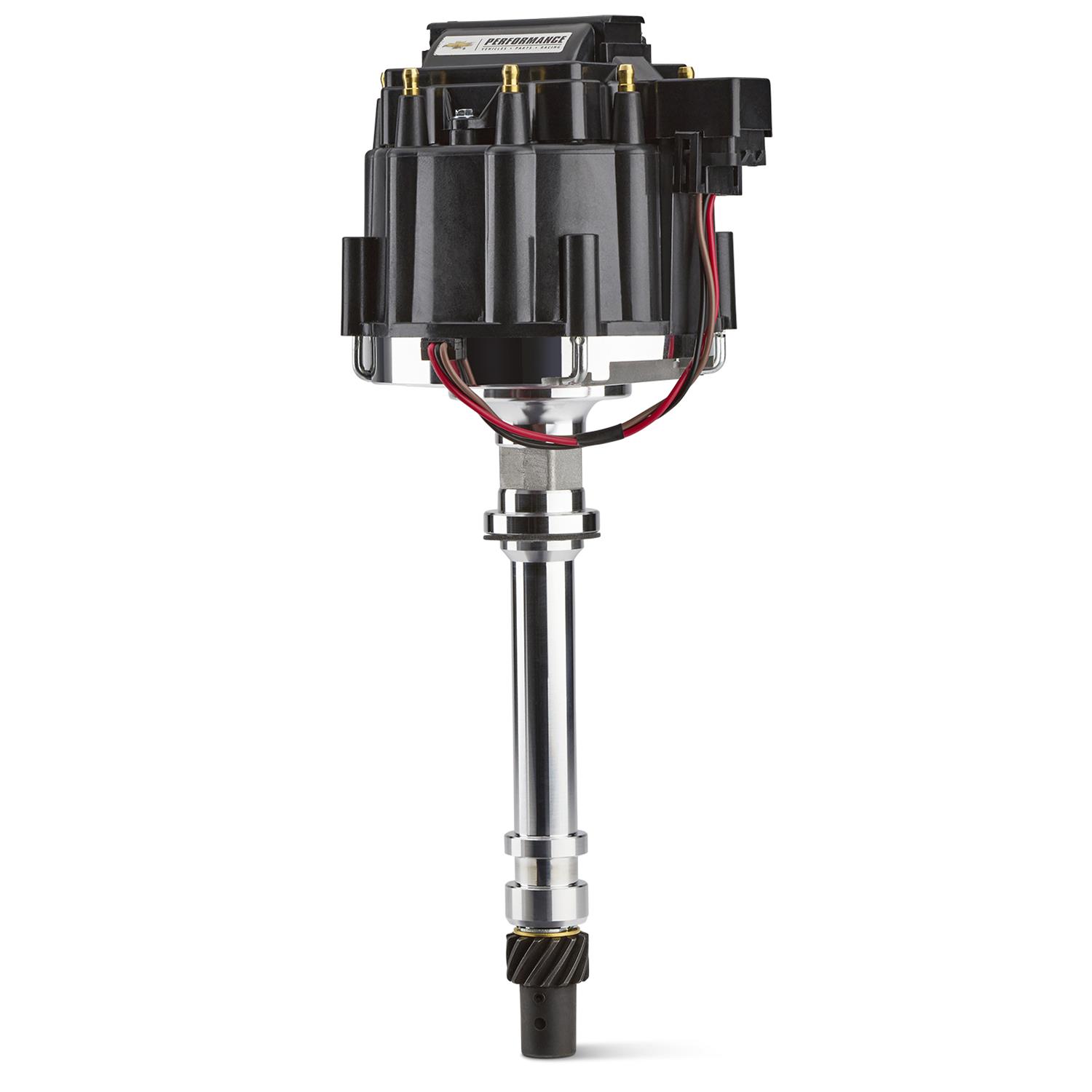 Proform GM Licensed Distributors 141-686 Distributor, Licensed, HEI, Cast Aluminum, Polished, Black Cap, Melonized Gear, Chevy, Small Block, Big Block, Each thumbnail 4