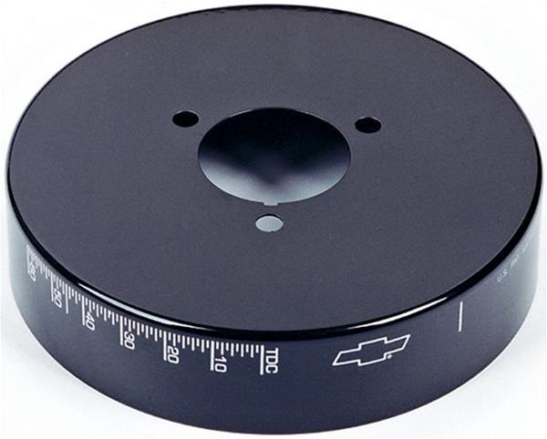 Proform Harmonic Balancer Covers 141-727 Cover, Aluminum, Black, 6 3/4 in. Diameter, Degree Markings, Chevy, Small Block, Each