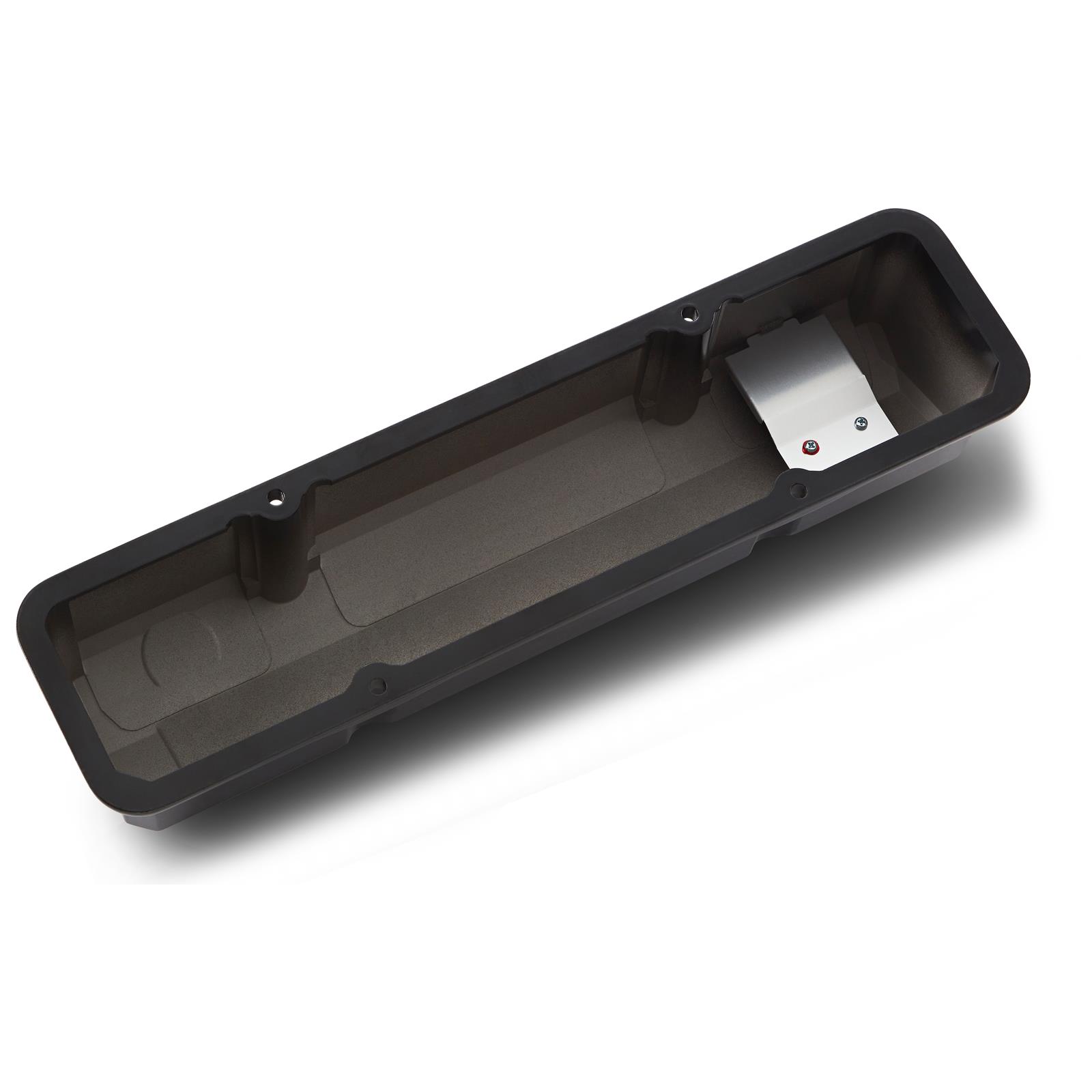 Proform GM Licensed Slant Edge Valve Covers 141-919 Covers, Cast Aluminum, Black Powdercoat, Tall, Chevrolet, Bowtie Emblem, Chevy, Small Block, Pair thumbnail 2