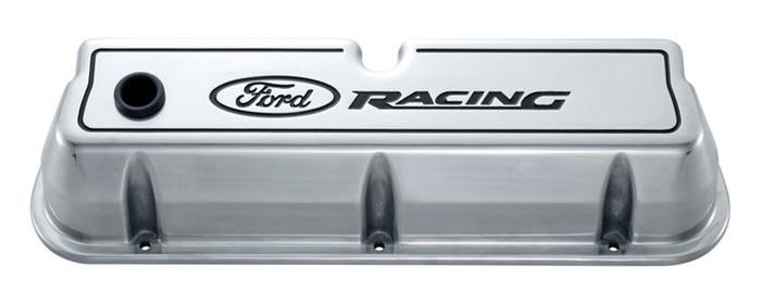 Speedmaster Polished Aluminum Black Letter Valve Covers – Ford SB 289, 302, 351w