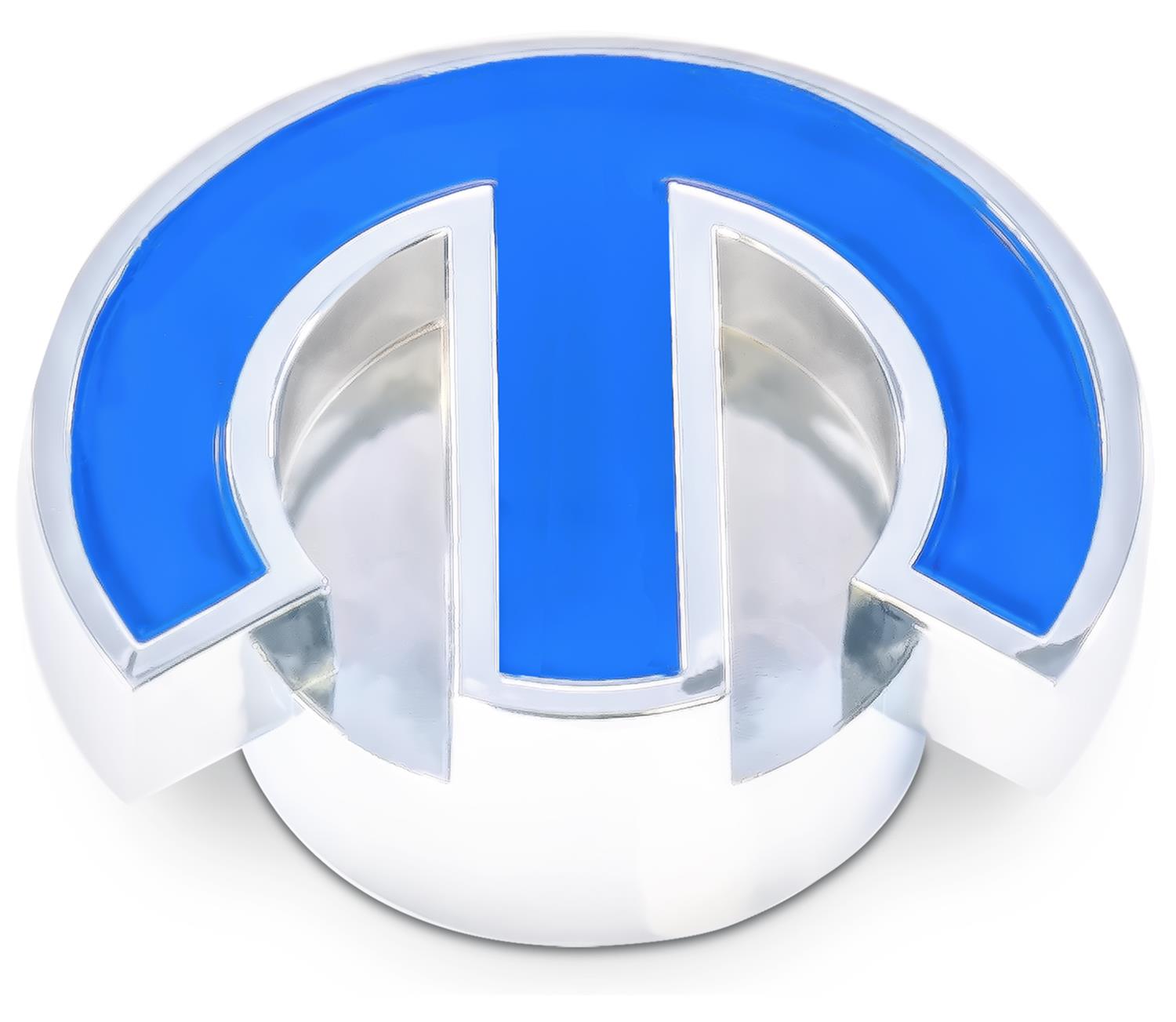 Proform Air Cleaner Wing Nuts 440-337 Nut, Chrome, Deluxe Blue Mopar Omega Logo, Each