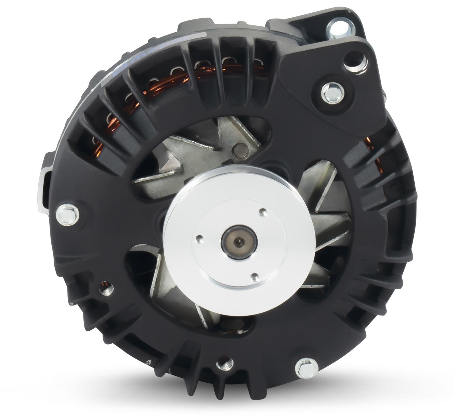 Proform Alternators 440-473 Alternator, Chrysler Square Back, Black Crinkle, 110 amps, Internal Regulator, Blue Mopar Emblem, Chrysler, Dodge, Plymouth, Each thumbnail 4