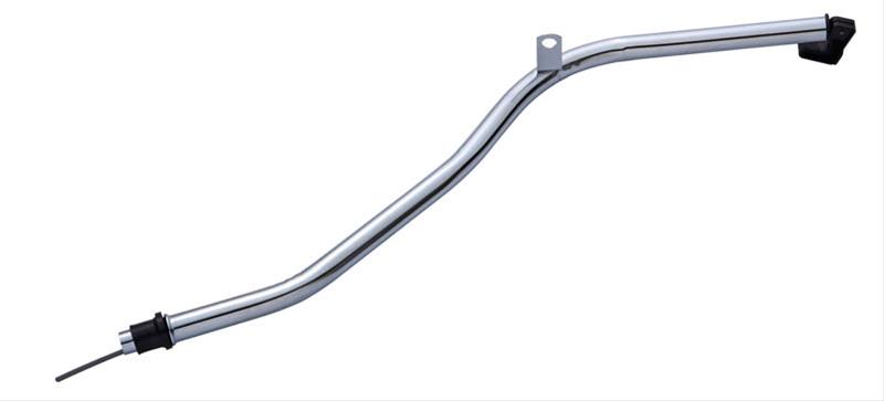 Proform Transmission Dipsticks 66175 Fluid Dipstick, Bellhousing Mount, Locking, Chrome Steel Tube, Black Plastic Handle, Chevy, TH350, Each