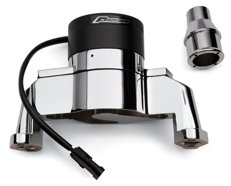 Proform Electric Water Pumps 66225C Pump, Electric, 35 gpm, Die-Cast Aluminum, Chrome, Chevy, Small Block, Each