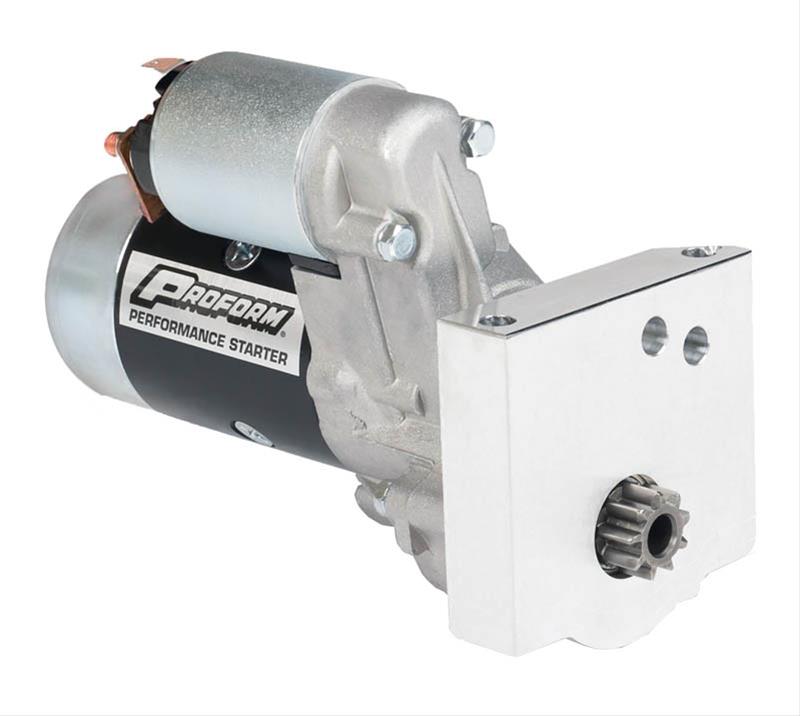 Proform 66259 Chrome Hi-Torque Mini Starter - Small/Big Block Chevy, 12V, Fits 153 & 168 Tooth Flywheel