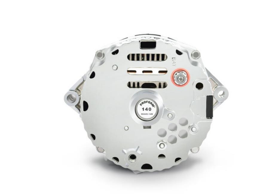 Proform Alternators 66445.14N Alternator, Chrome, Internal Regulator, V-Belt Pulley, 140 Amp, 1-Wire, GM, Each thumbnail 2