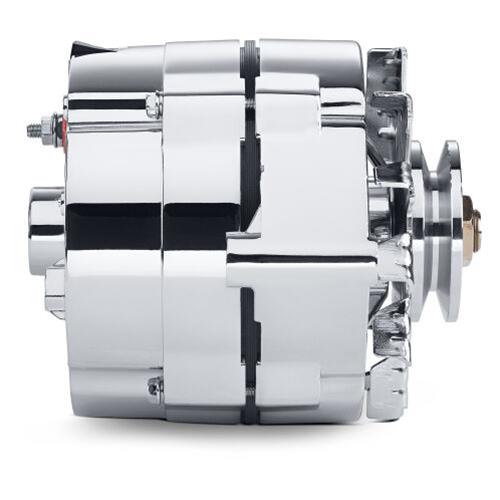 Proform Alternators 66445N Alternator, Internal Regulator, 63 Amp, Chrome, Chevy, GMC, Each thumbnail 4
