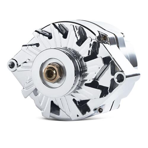 Proform Alternators 66445N Alternator, Internal Regulator, 63 Amp, Chrome, Chevy, GMC, Each thumbnail 2