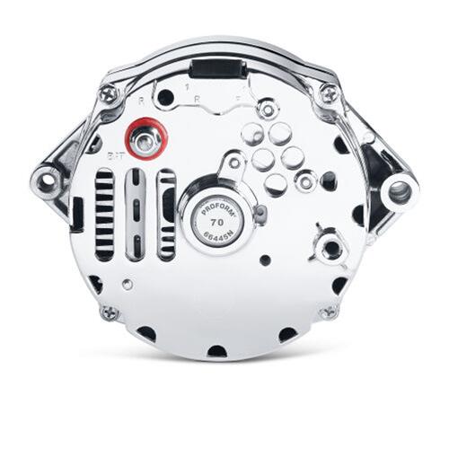 Proform Alternators 66445N Alternator, Internal Regulator, 63 Amp, Chrome, Chevy, GMC, Each thumbnail 3