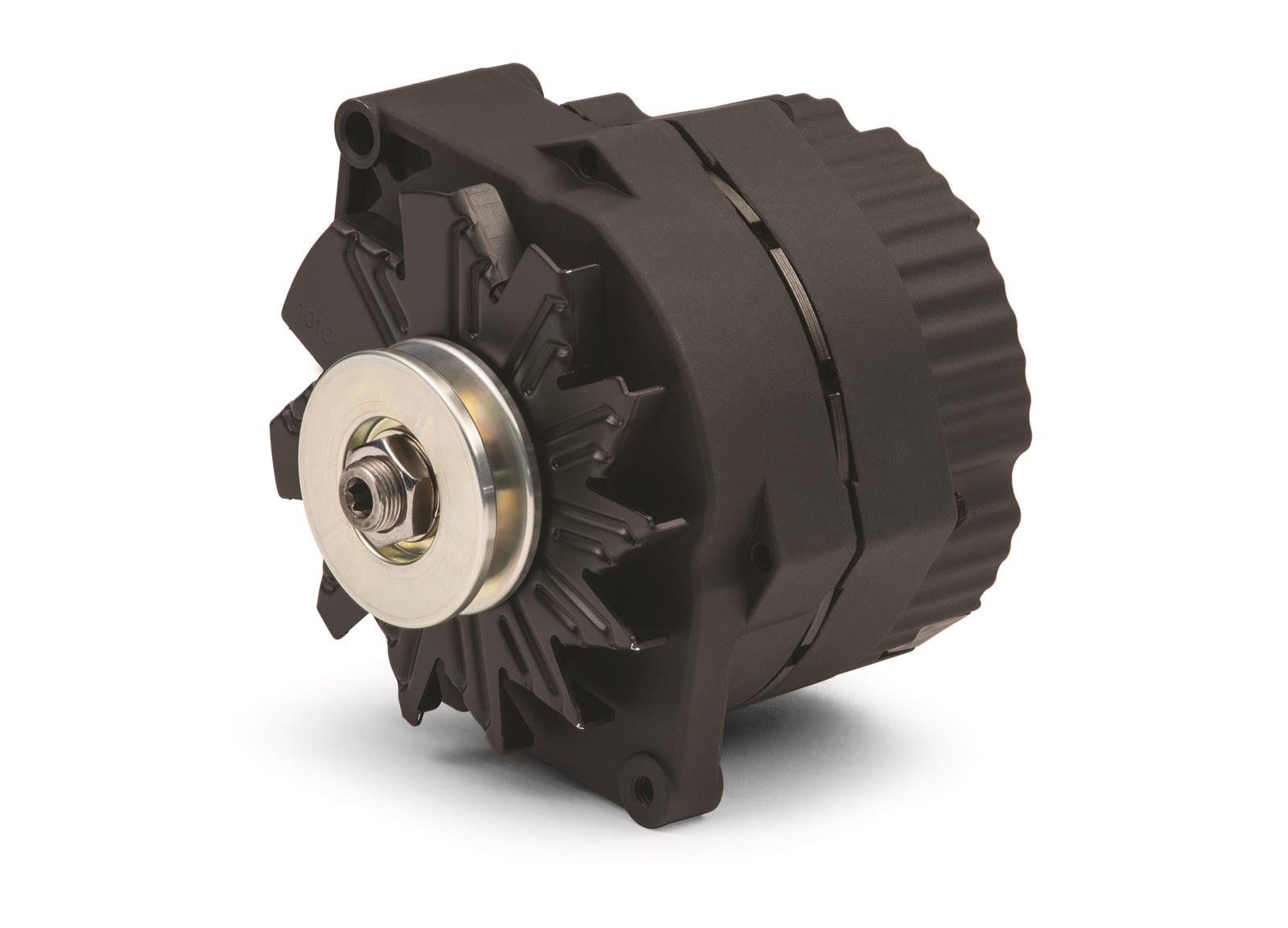 Proform Alternators 66448.12N Alternator, Black Wrinkle Powdercoated, V-Belt, 120 Amp, GM 10si, Internal Regulator, 1-Wire, Each thumbnail 3