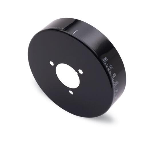 Proform Harmonic Balancer Covers 66517BKC Cover, Aluminum, Black, 6 3/4 in. Diameter, Degree Markings, Chevy, Small Block, Each