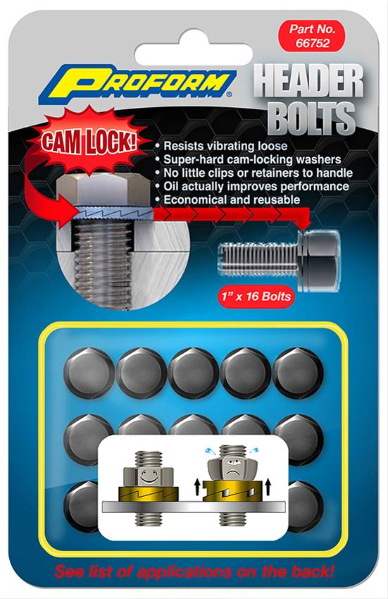Proform Parts 66753 Proform SelfLocking Wedge Header Bolts Summit Racing