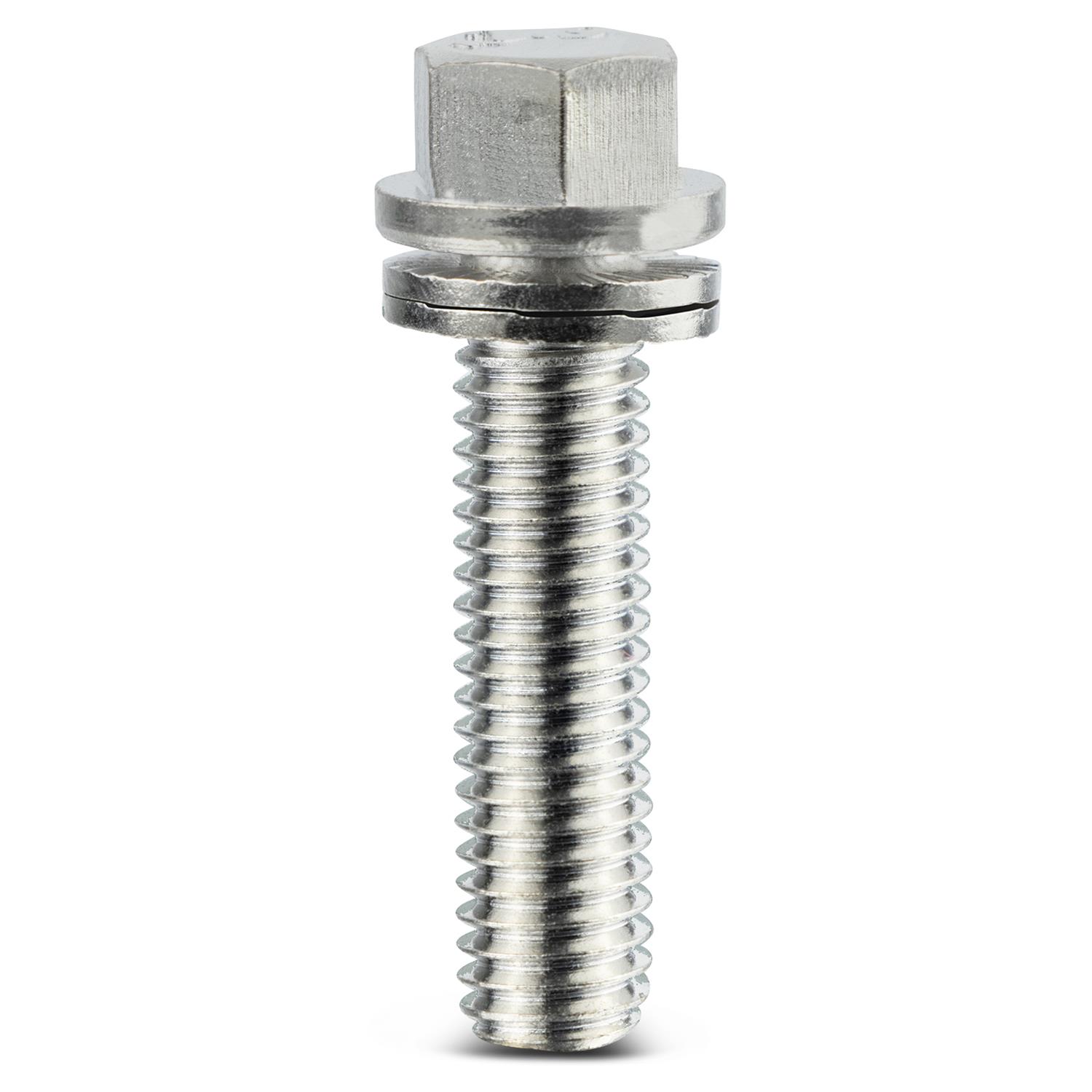 Proform Self-Locking Wedge Header Bolts 66825 Fasteners, Bolts, Hex Head, Steel, Nickel Plated, 3/8 in.-16 Thread Size, 1.000 in. Underhead Length, Set of 16 thumbnail 4