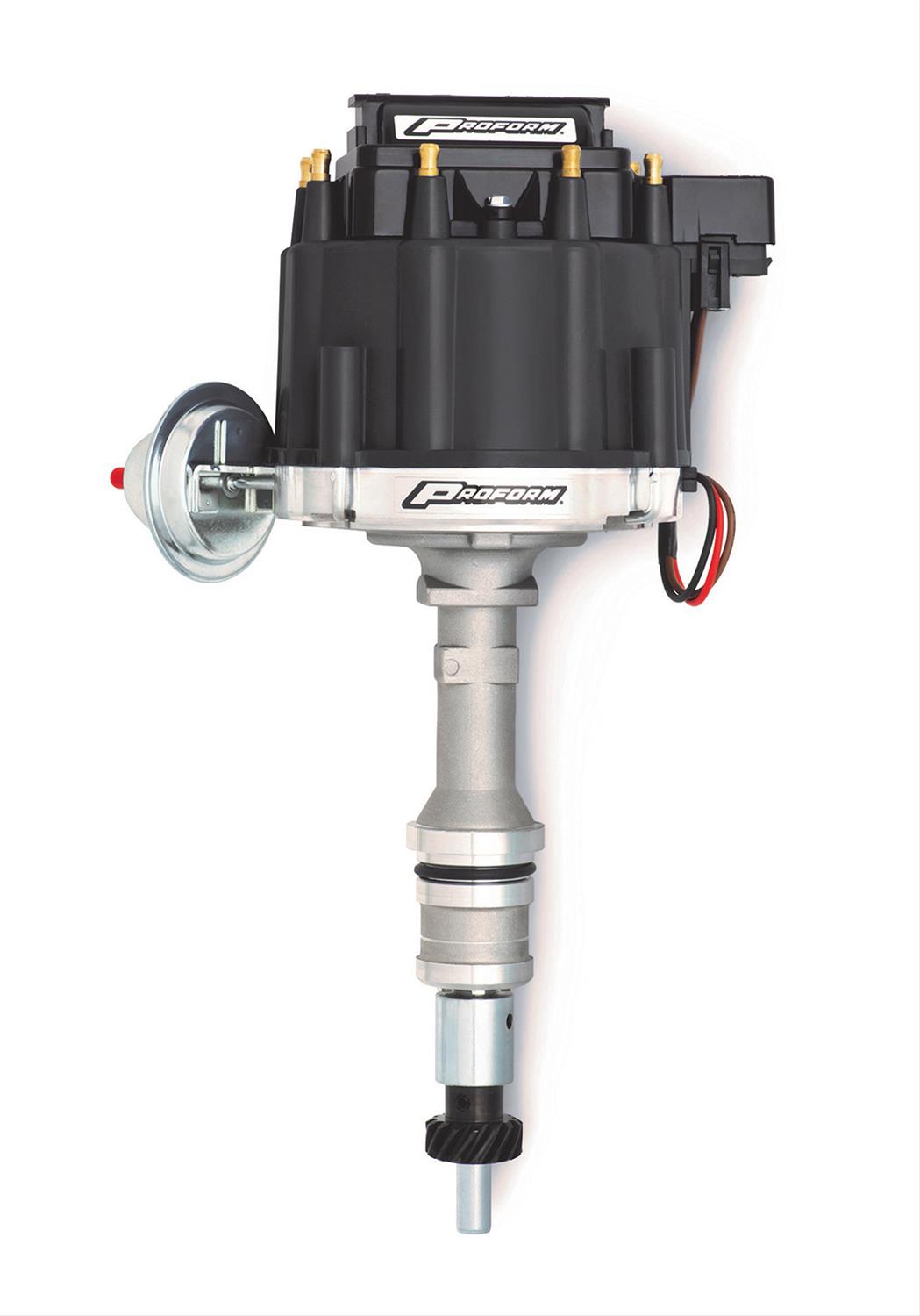 Proform Street/Strip HEI Distributors 66980BK Distributor, HEI, Magnetic Pickup, Vacuum Advance, Black Cap, Ford, 351C, 351M, 400, 429, 460 thumbnail 2
