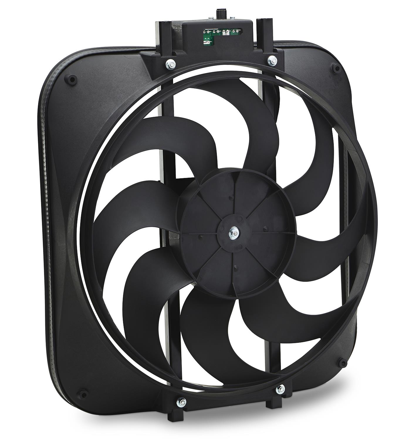 15 Inch 2,800 CFM Proform Electric Fan 67028 Fan, Electric, Single, 15.00 in. Diameter, cfm, 12 V, Puller, Black Plastic, Ford, Each thumbnail 3