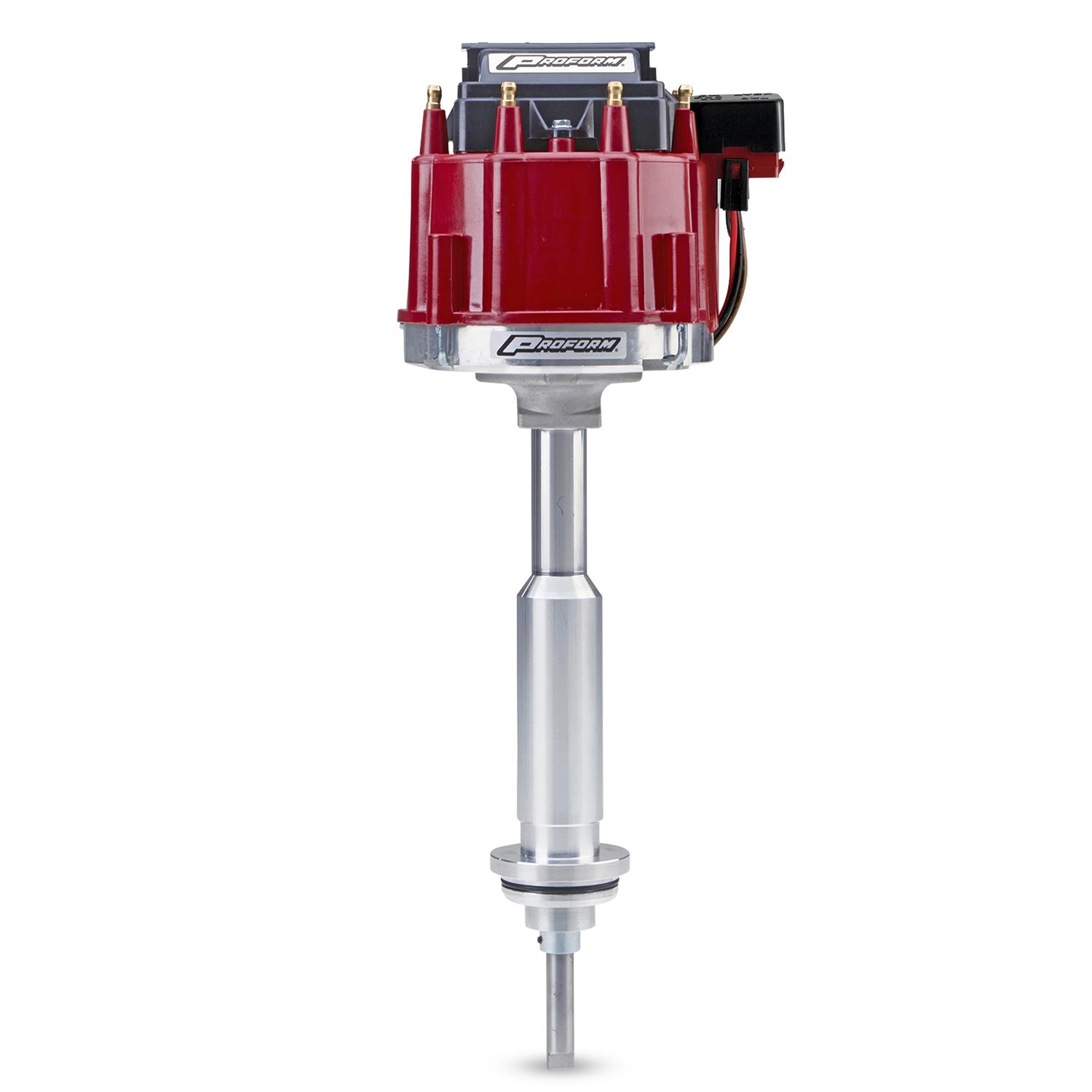 Proform Race HEI Distributors 67044 Distributor, HEI, New, Magnetic Pickup, Advance Locked Out, Red Cap, Coil, Mopar, Big Block RB, Hemi®, Each thumbnail 3