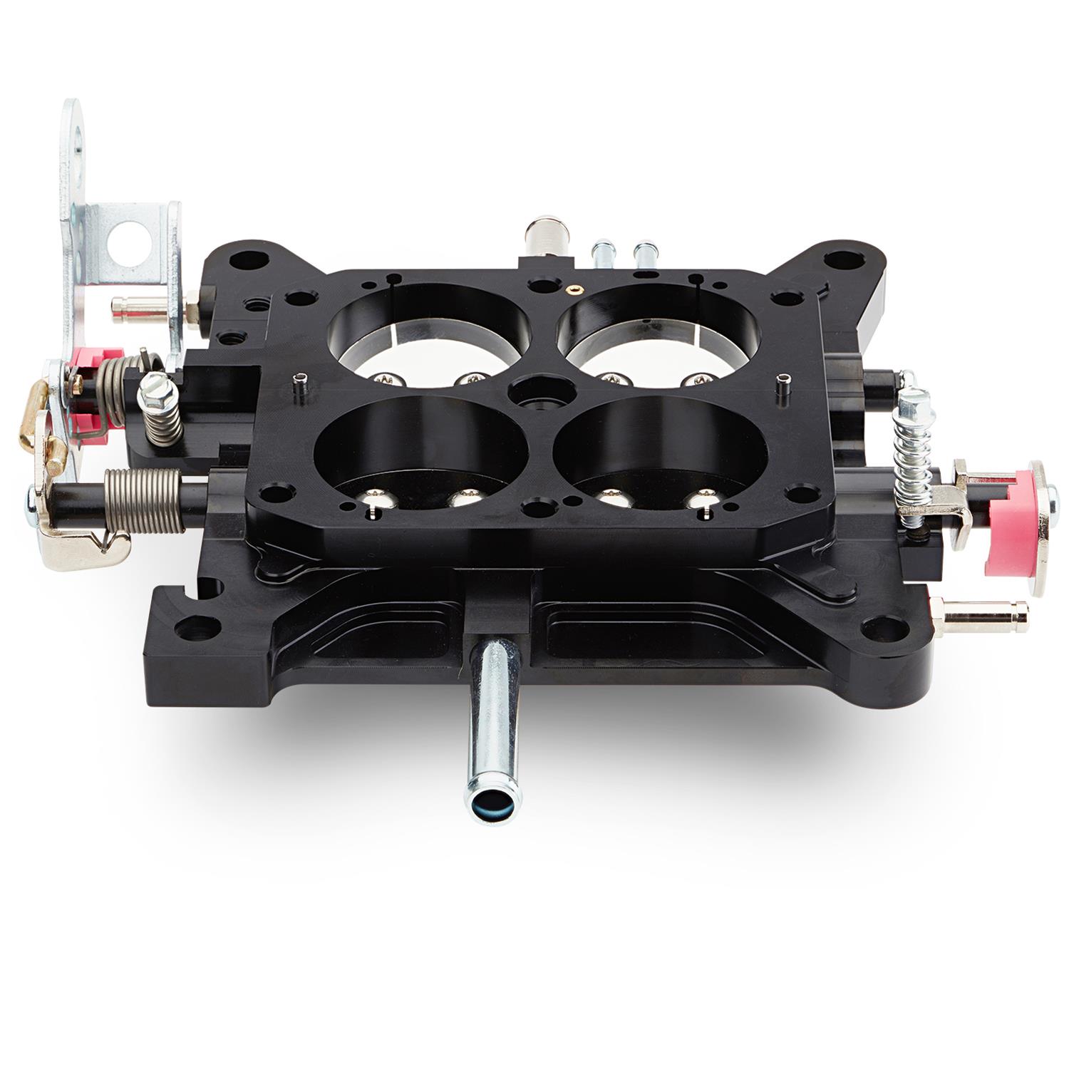 Proform Billet Throttle Base Plates 67155BK Carburetor Plate, Aluminum, Black, Holley 4150, Each thumbnail 4
