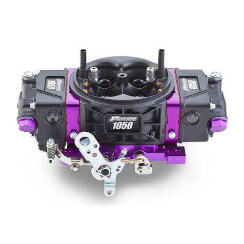 Proform Black Race Series 1,050 CFM 4-Barrel Carburetor 67305 Carburetor, Series, cfm, 4-Barrel, Square Bore Flange, Dual Inlet, Black/Purple, Each thumbnail 4