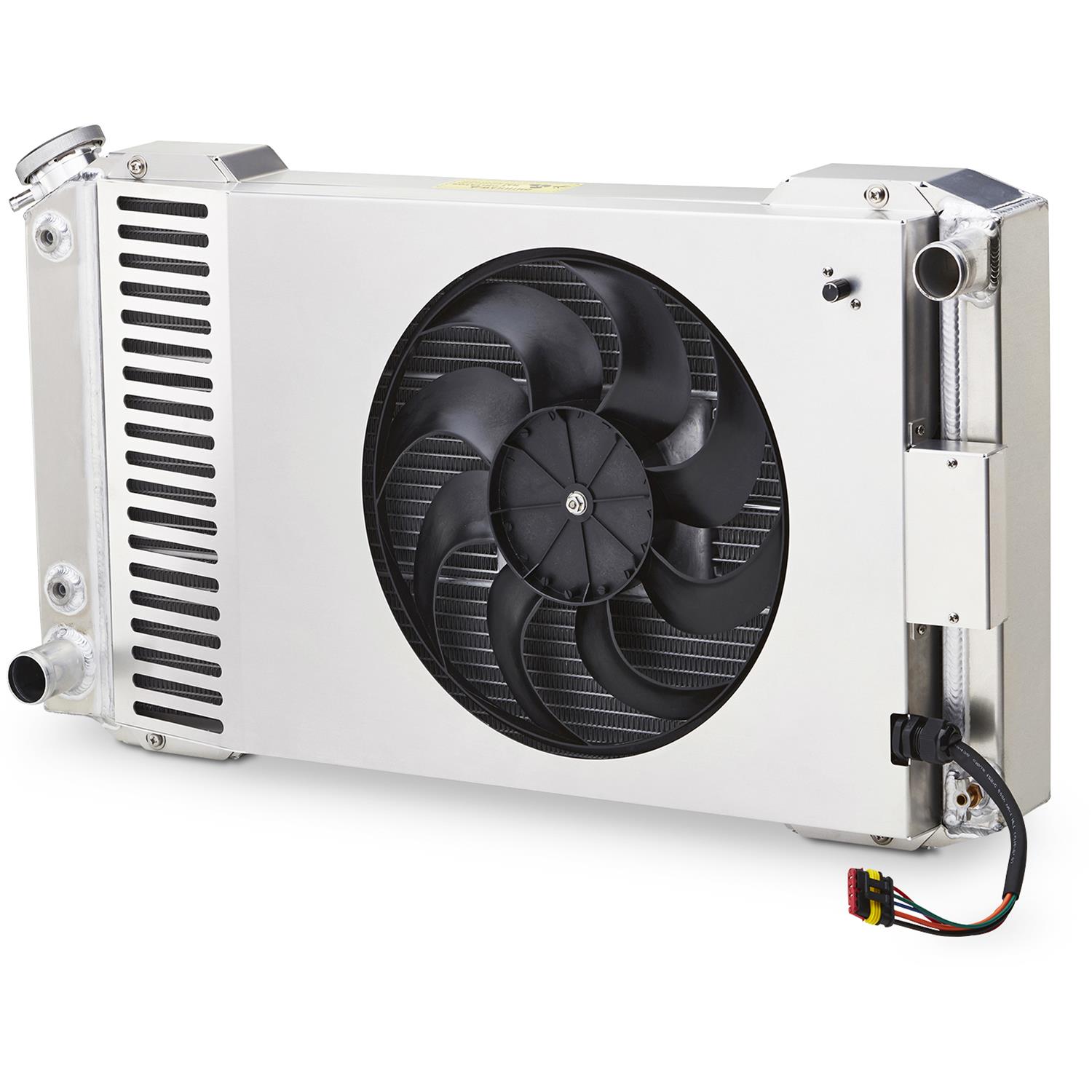 Proform Slim-Fit Radiator Systems 69680.2 Radiators, Systems, Crossflow, Aluminum, Transmission Cooler, Single Fan, Aluminum Shroud, Ford, Kit thumbnail 3