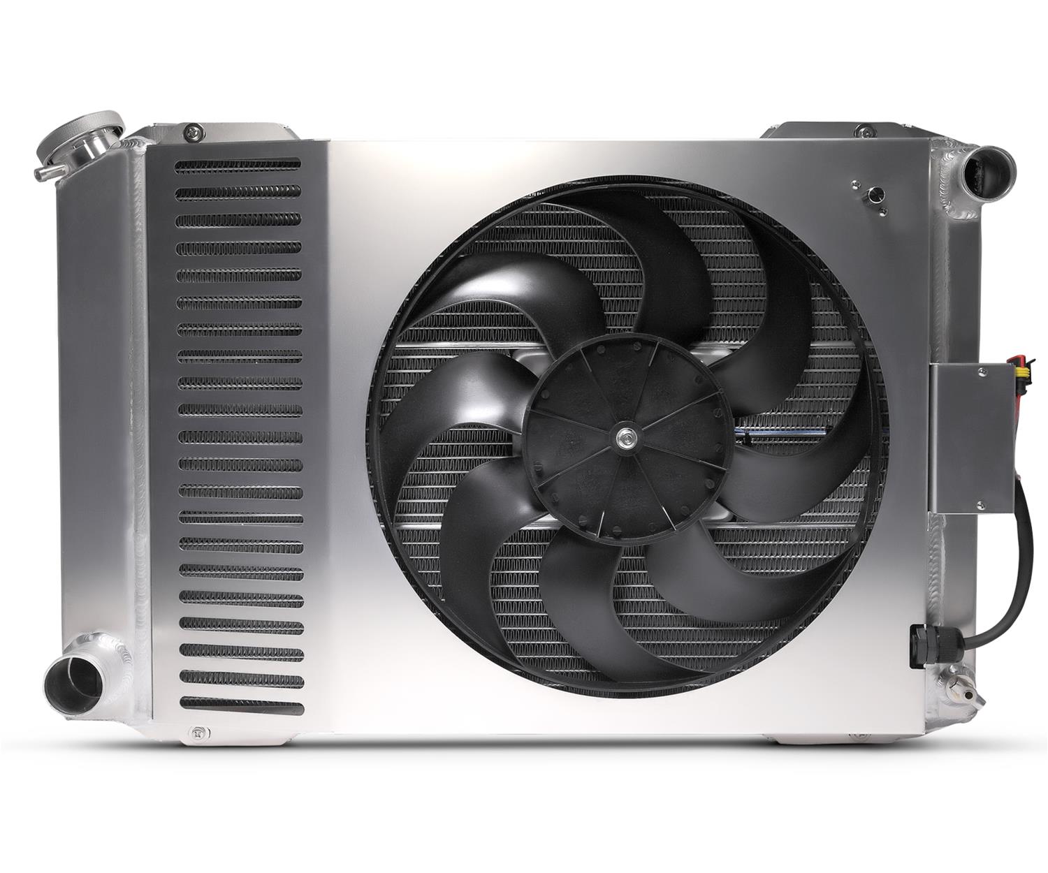 Proform Slim-Fit Radiator Systems 69680.1 Radiators, Systems, Crossflow, Aluminum, Natural, Single Fan, Aluminum Shroud, Ford, Mercury, Kit thumbnail 3