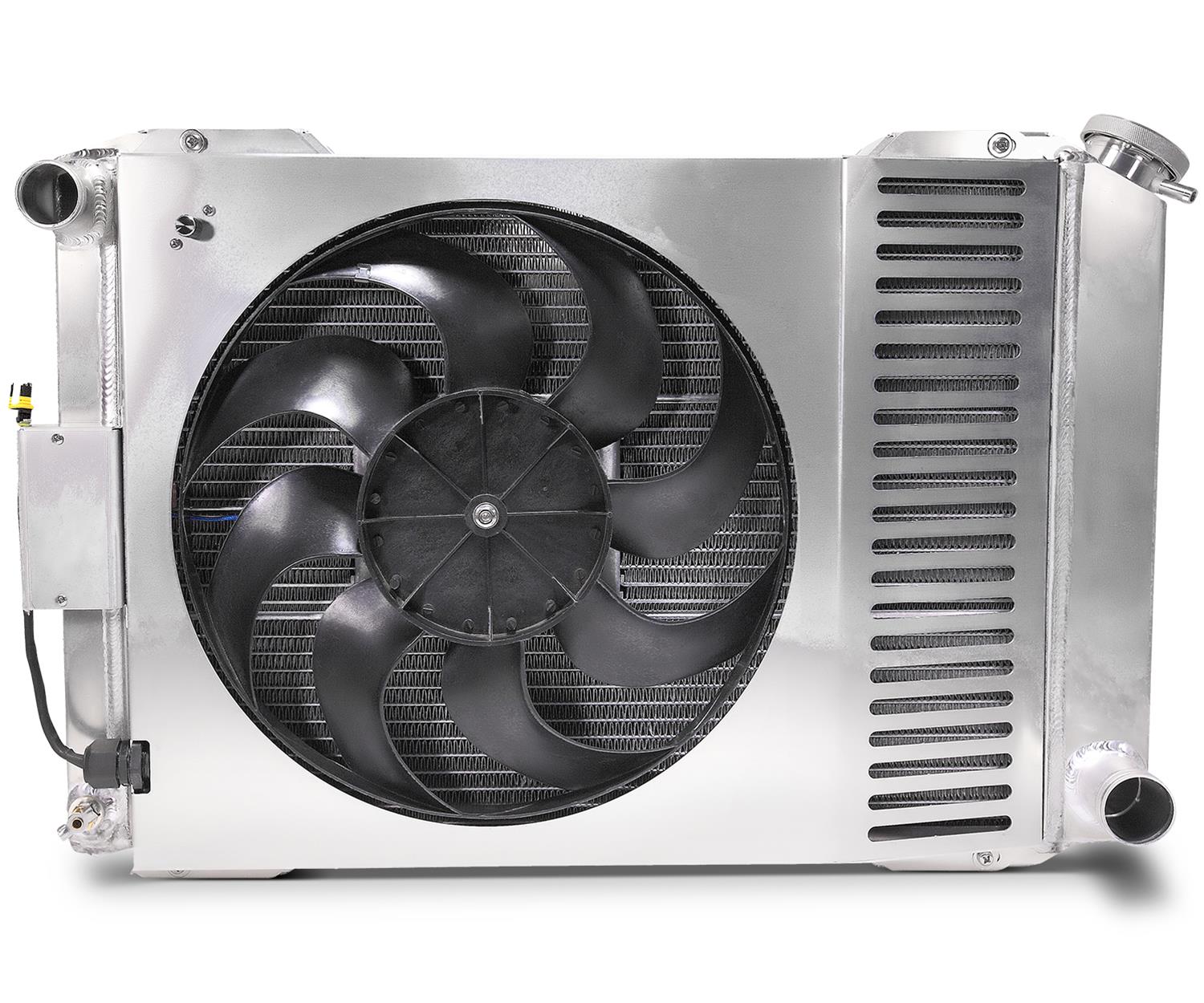 Proform Slim-Fit Radiator Systems 69695.1 Radiators, Systems, Crossflow, Aluminum, Natural, Single Fan, Aluminum Shroud, Dodge, Plymouth, Kit thumbnail 2