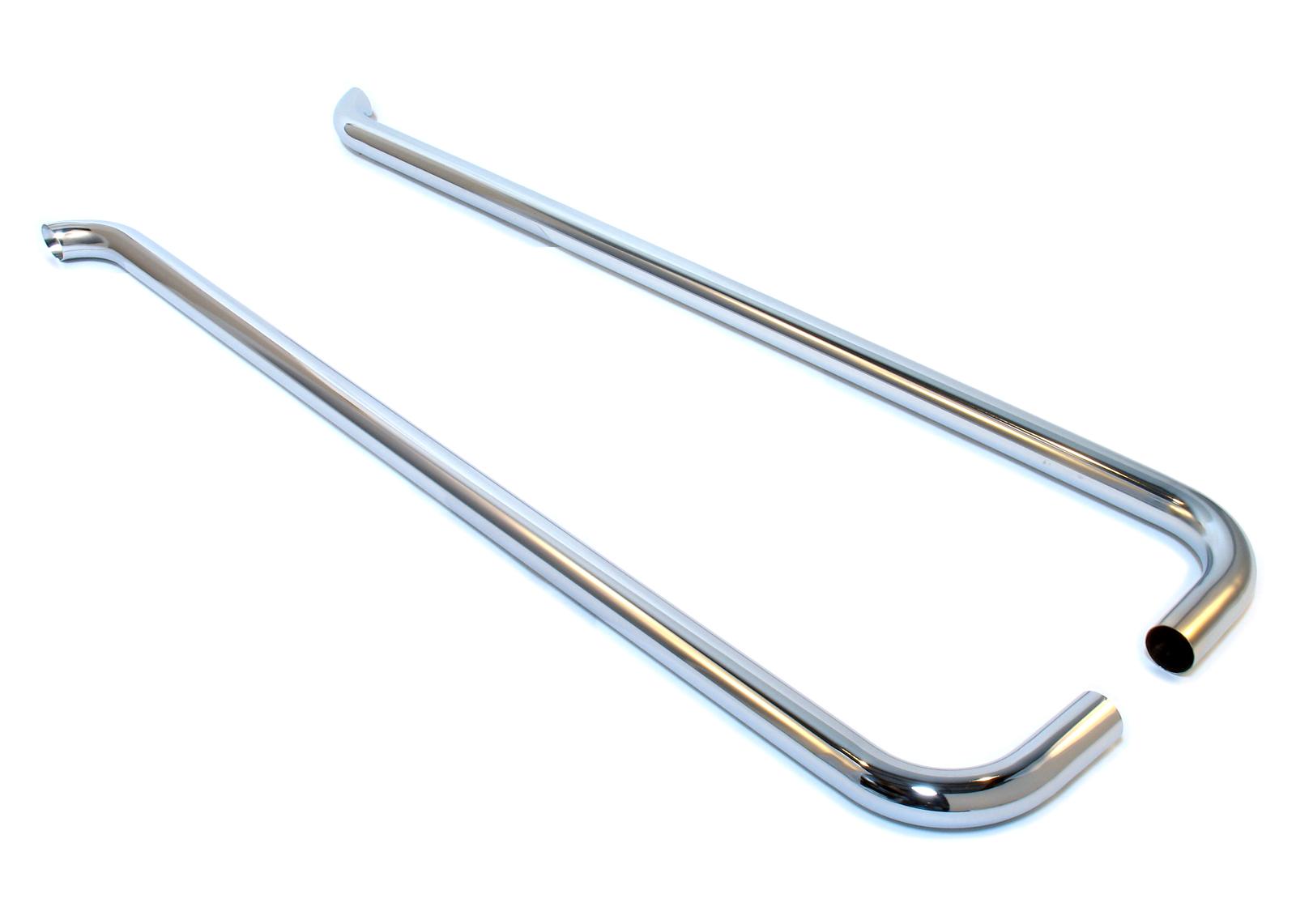Patriot Side Exhaust H1270 Exhaust, Pipes, Slant-Style Lake, Steel, Chrome, 2 in. Diameter Inlet, 70 in. Long, Kit
