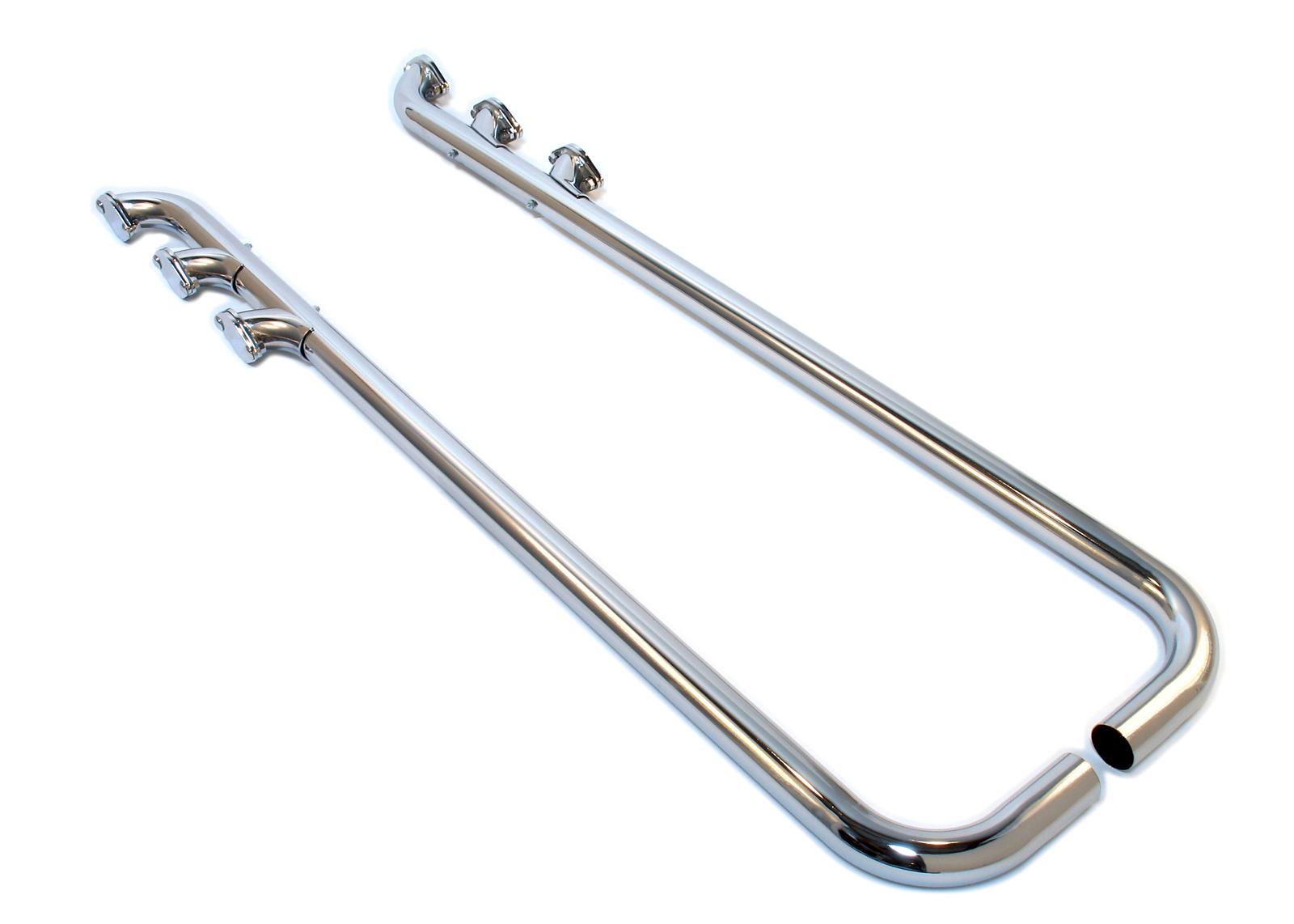 Patriot Side Exhaust H1274 Exhaust, Pipe, Triple Lake, Steel, Chrome, 2 in. Diameter Inlet, 70 in. Long, Kit