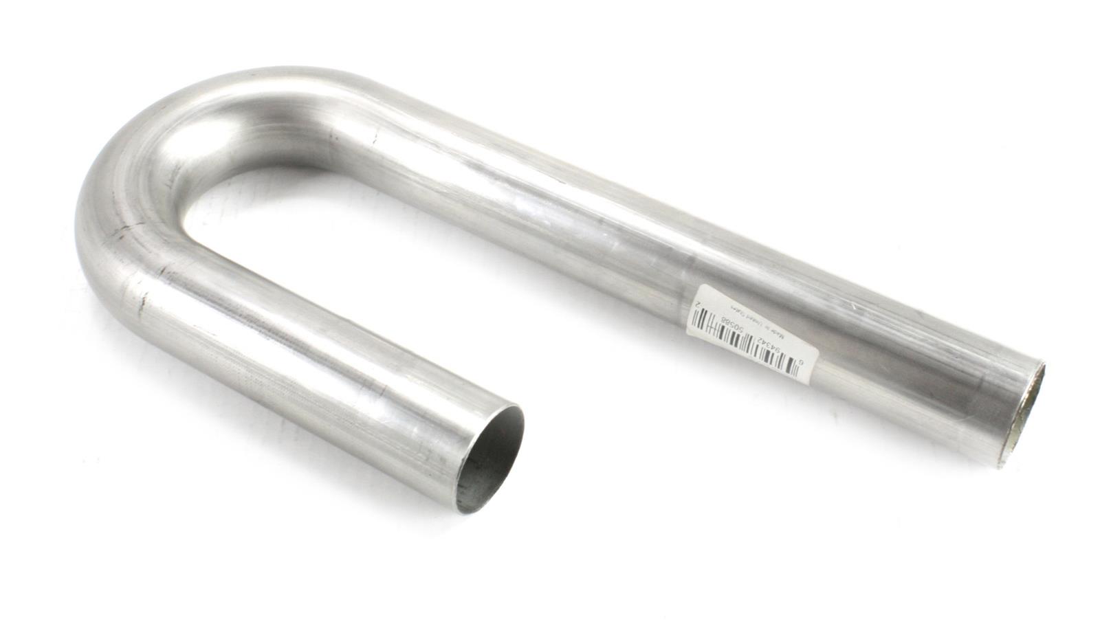 Patriot 180 Degree Bends 1.875 Inch 304 Stainless Steel Exhaust Pipe H6912 Pipe, J-Bend, Degree, Steel, Natural, in. Diameter, 2.5 in. Bend Radius, Each