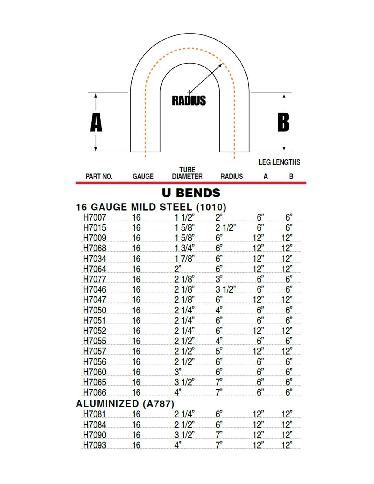 Patriot 180 Degree Bends 3 Inch Steel Exhaust Pipe H7060 Pipe, U-Bend, Degree, Steel, Natural, 3.000 in. Diameter, 6.00 in. Bend Radius, Each thumbnail 2