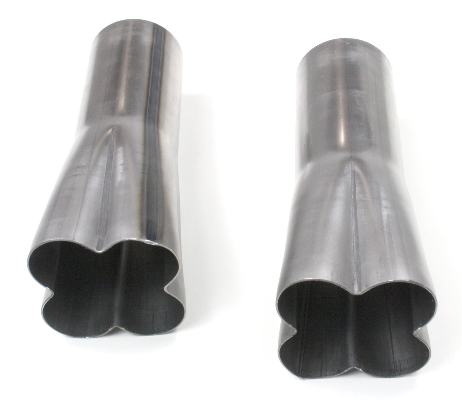 Patriot Formed Collectors H7682 Header Collectors, Steel, 1 3/4 in. Primary, 3.5 in. Outlet, 10.0 in. Length, Weld-On, Pair