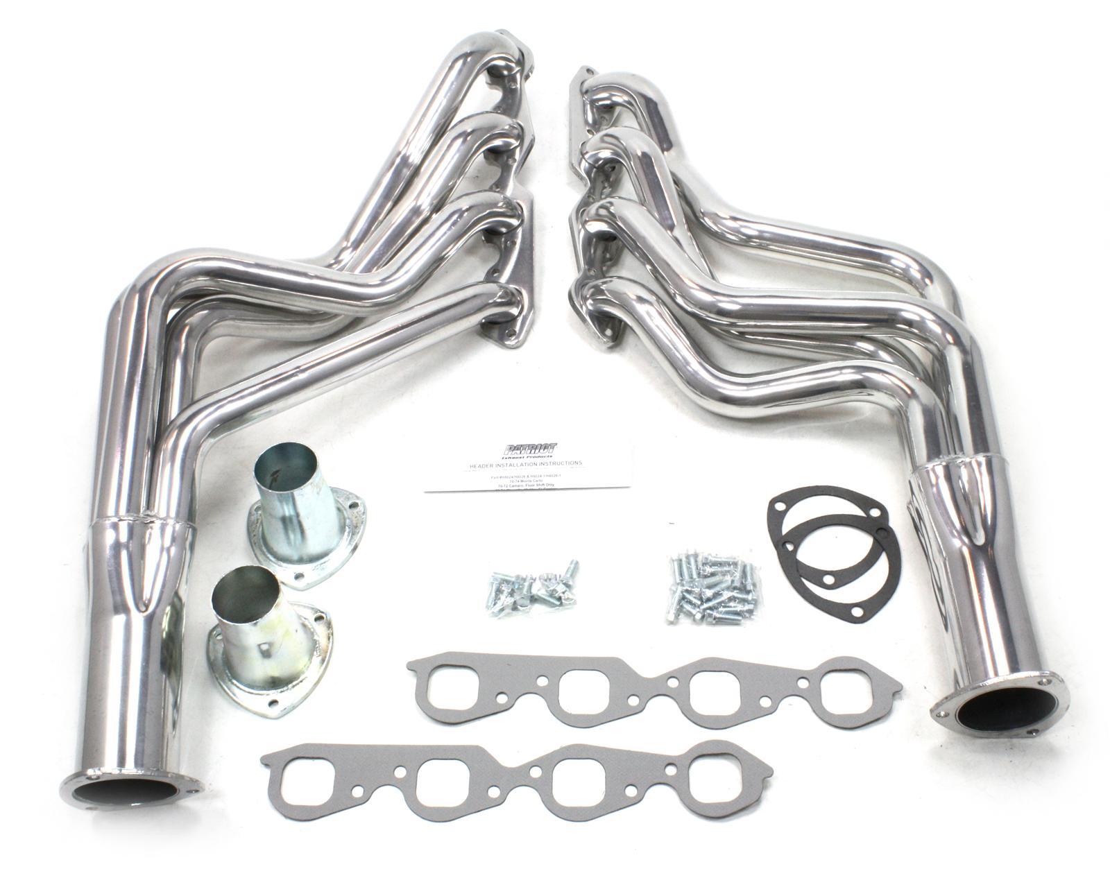 Patriot Full-Length Headers H8024-1 Headers, Long Tube, Steel, Ceramic Coated, Chevy, Car, Big Block, Pair