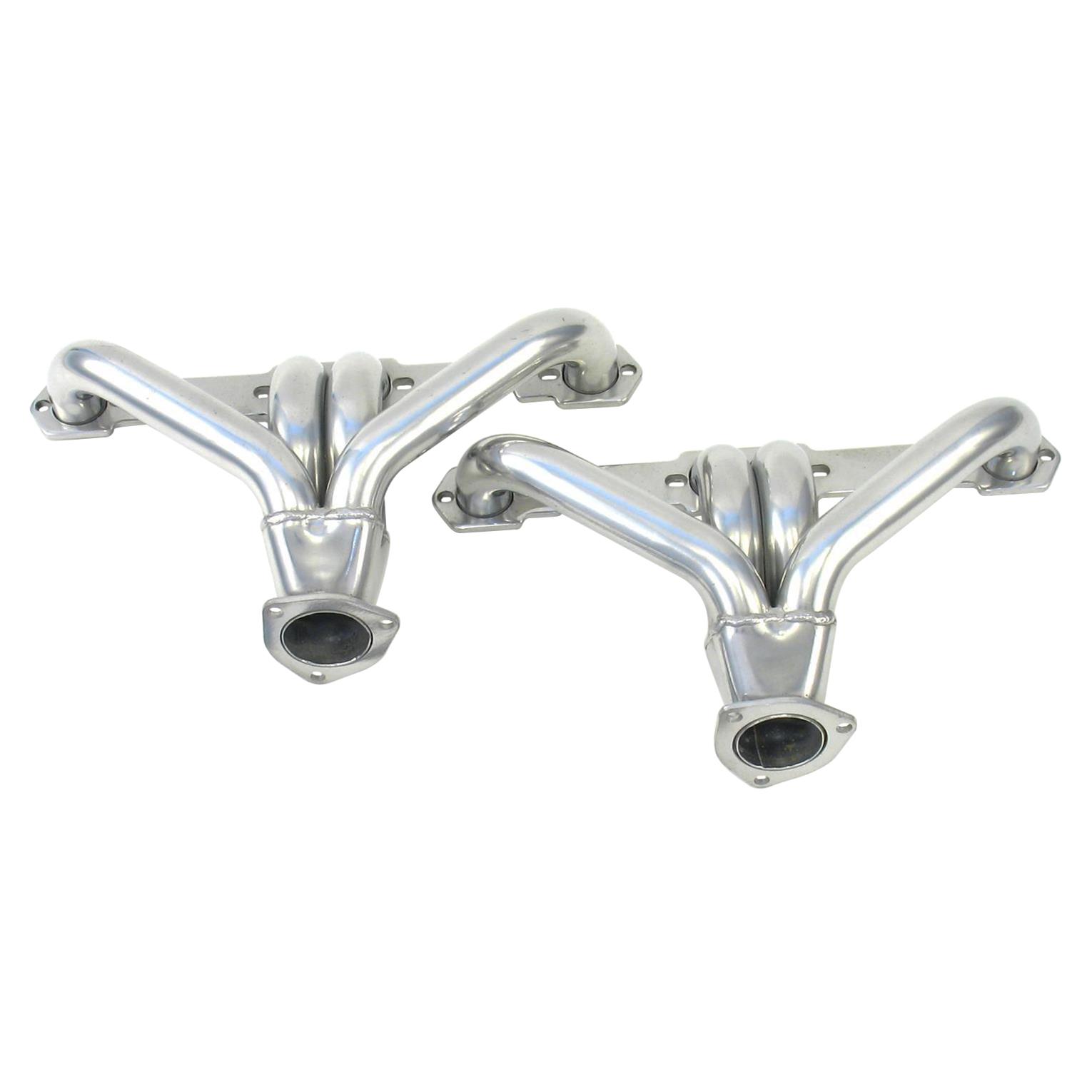 Patriot Tight Tuck Headers H8037-1 Headers, Tuck, Shorty, Steel, Ceramic Coated, Street Rod with Chevy, Small Block, Pair thumbnail 2