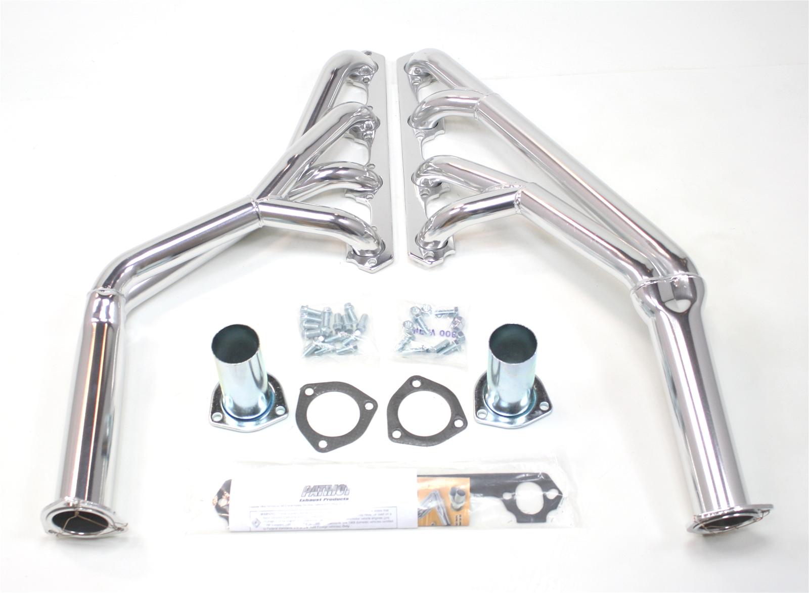 Patriot Full-Length Headers H8426-1 Headers, Tri-Y, Steel, Silver Ceramic Coated, Ford, Mercury, 260, 289, 302, Each