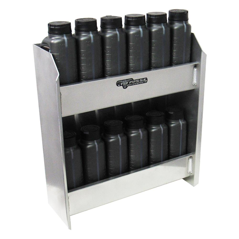 Pit Posse 567 Aerosol Shelf 8 Mount Spray Can Holder Trailer Garage Cabinet Organizer - Made In - View #12