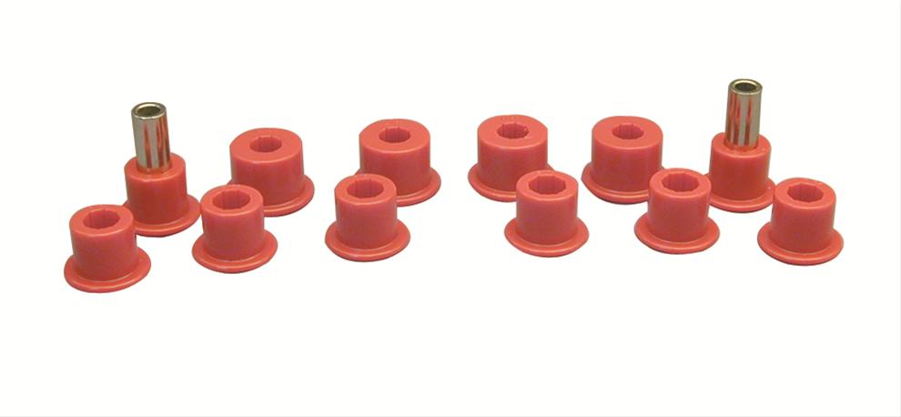 Prothane 86.5-97 Nissan Hardbody 2wd Spring & Shackle Bushings - Red