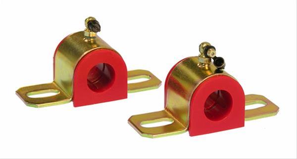 Prothane Universal 90 Deg Greasable Sway Bar Bushings - 15/16in - Type B Bracket - Red