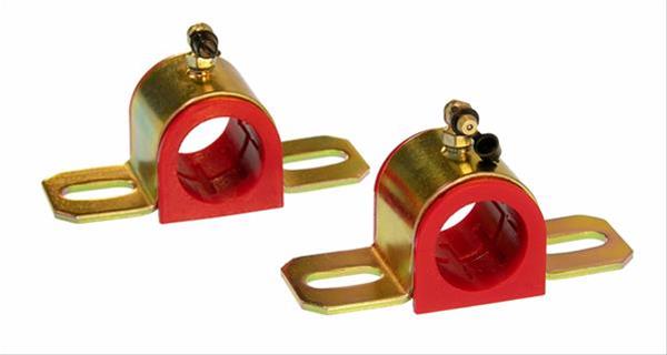 Prothane Universal 90 Deg Greasable Sway Bar Bushings - 1 1/4in - Type B Bracket - Red