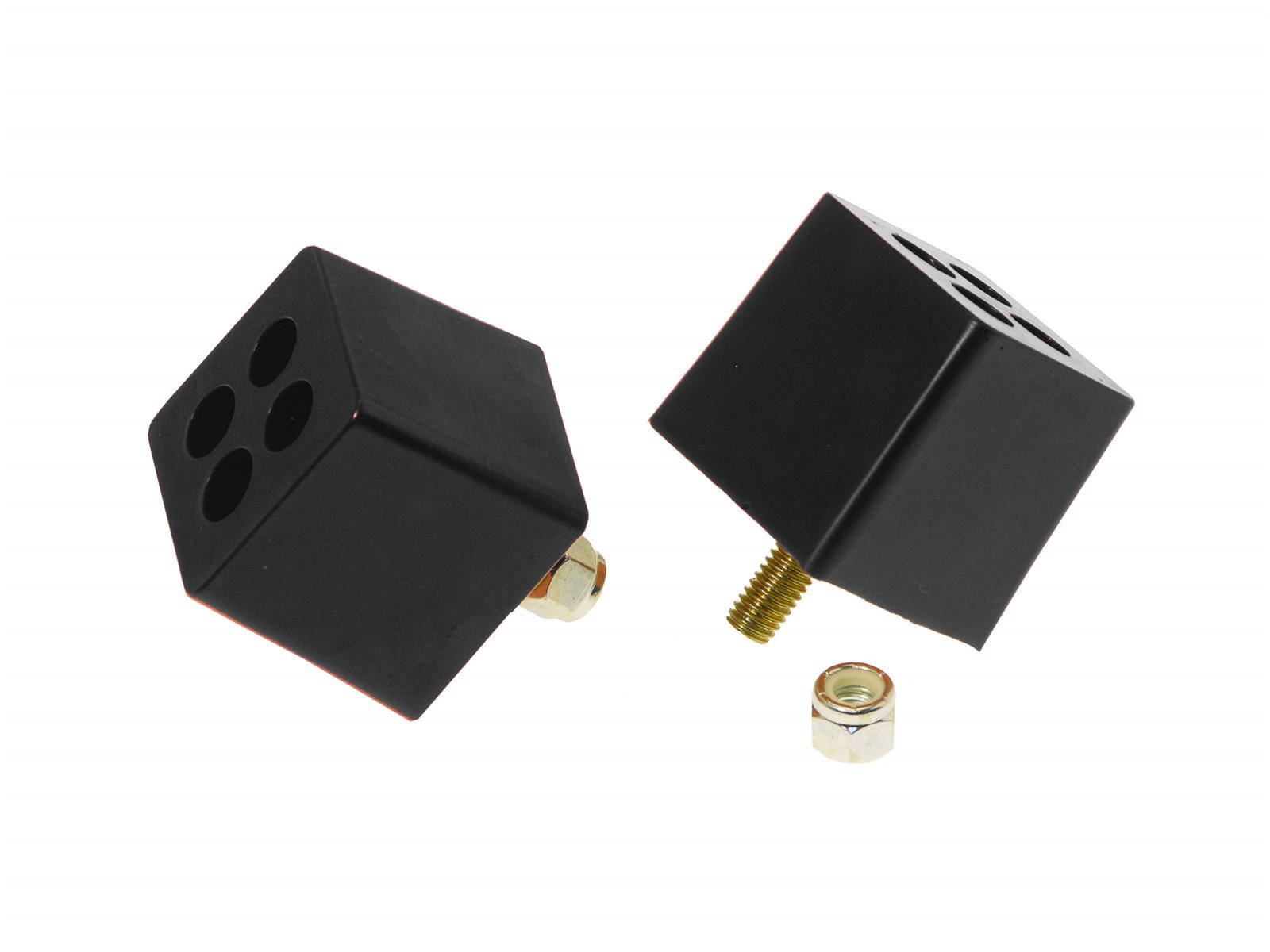 Prothane Universal Bump Stop 2X2X2 W 3/8in Stud - Black