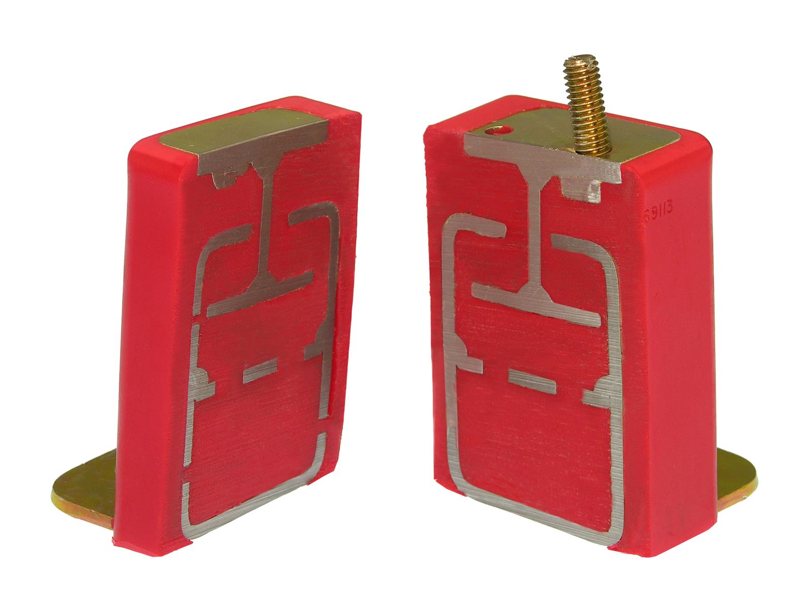 Prothane 66-72 Chrysler Early Model Trans Mount Bushings - Red