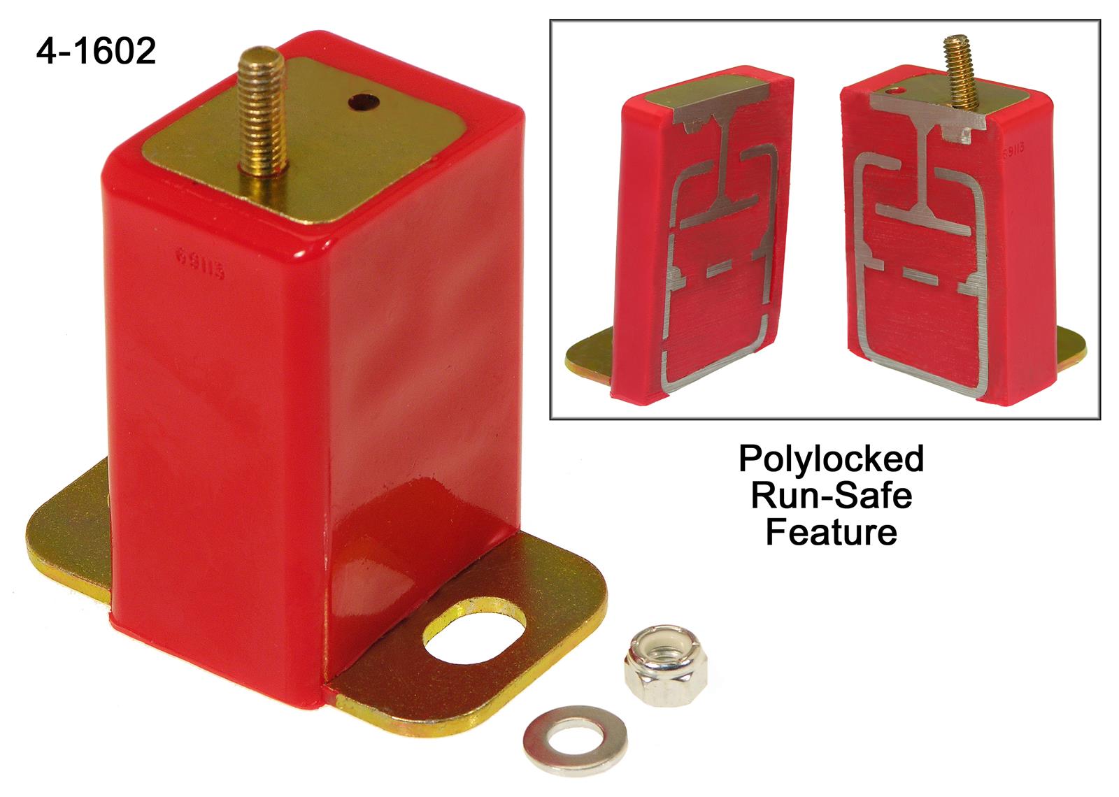 Prothane 66-72 Chrysler Early Model Trans Mount Bushings - Red thumbnail 2
