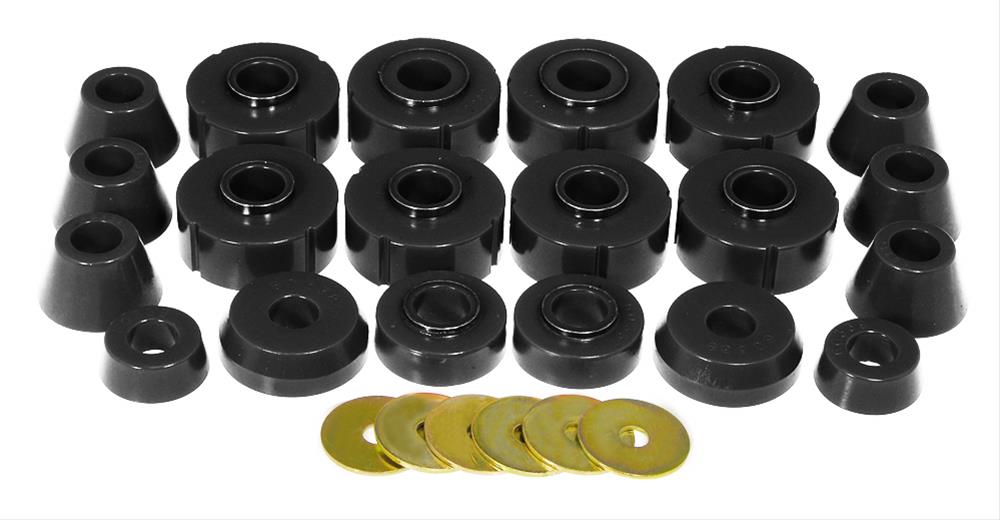 Prothane 78-79 Ford Bronco Body Mount Kit - Black