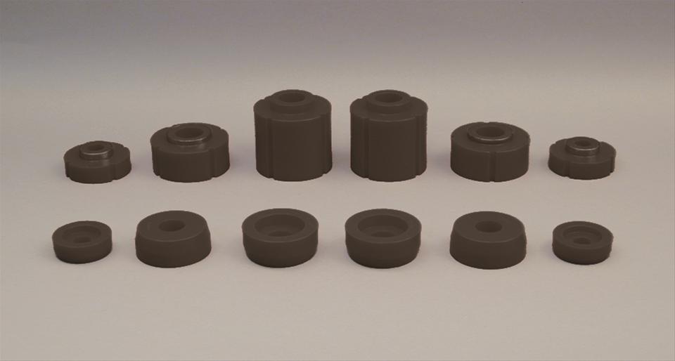 Prothane 80-96 Ford F100/350 2/4wd Body Mount - Black