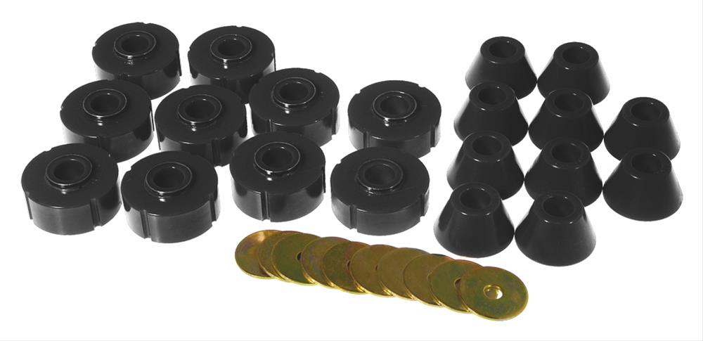 Prothane 78-80 Chevy K10 Blazer Body Mount Kit - Black