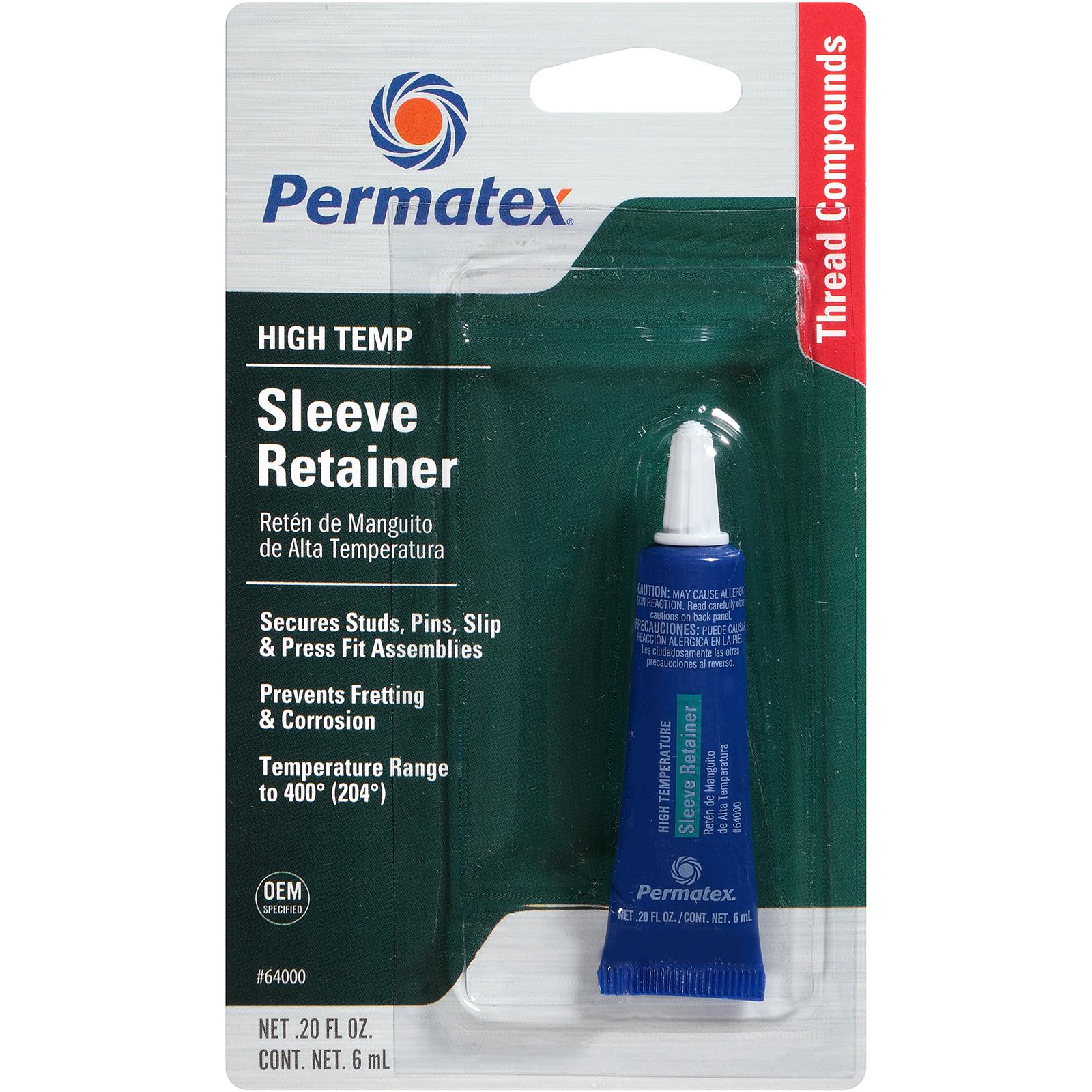 Permatex 64000 Permatex HighTemperature Sleeve Retainer Compounds