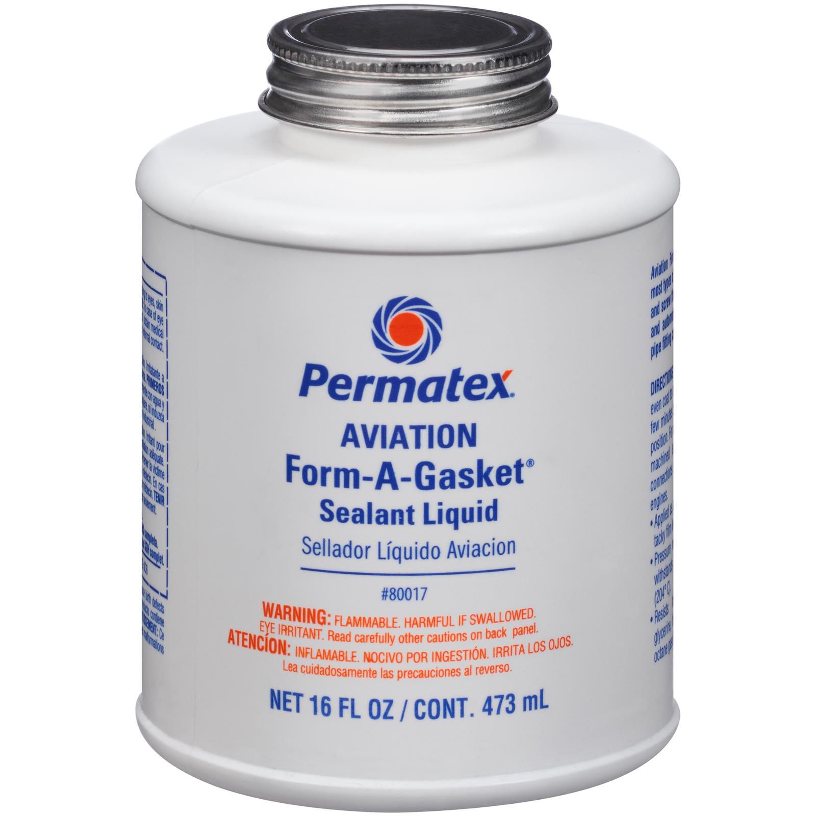 Permatex Aviation Form-A-Gasket No. 3 Sealant - 16oz Brown Brush-Top Sealant